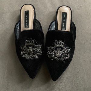 Steven by Steve Madden velour mules, size 6.5